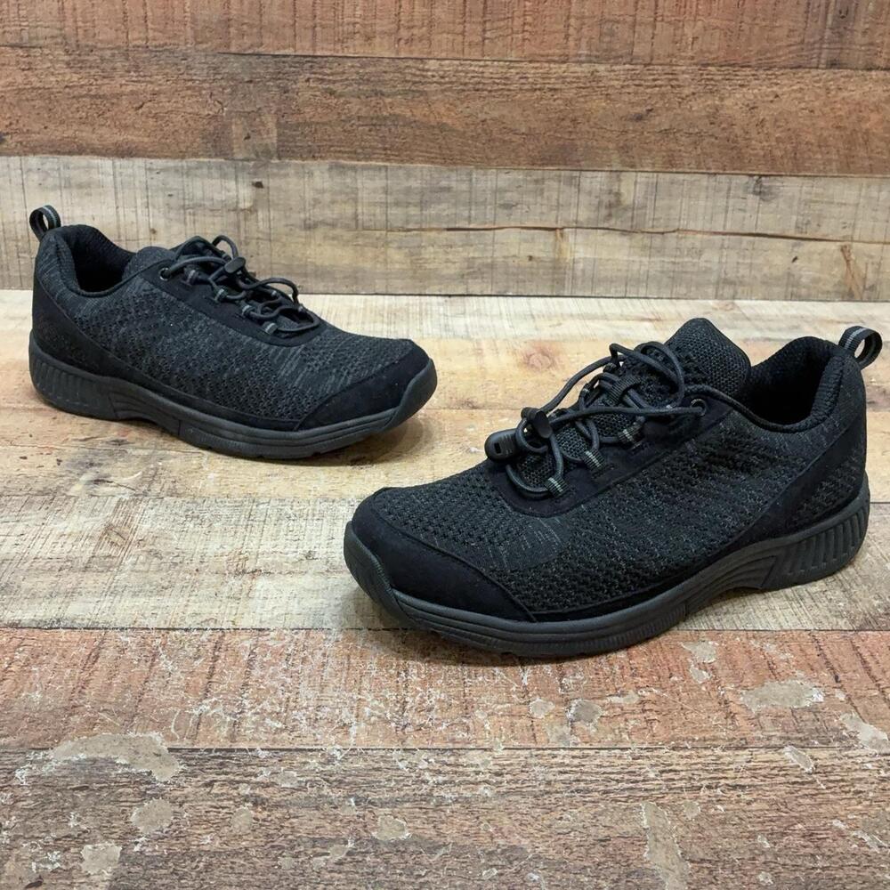 OrthoFeet 977 Shoes Womens Size 10 EE 41 Black Mesh Orthopedic Walking Sneaker